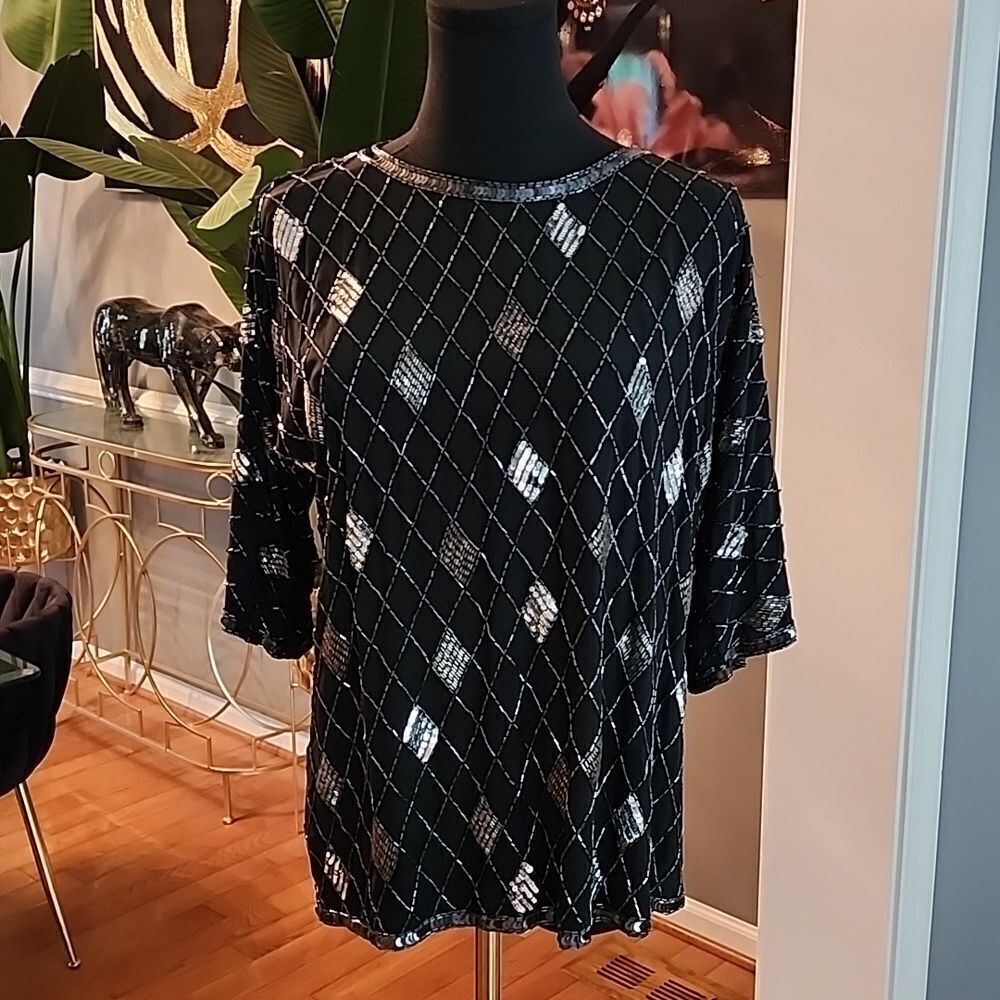 Vintage Argenti sequin top
